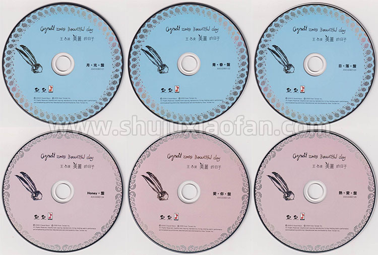 王心凌2009《美丽的日子》新歌加精选 原版CD 无损转录 6CD 含封面 [WAV+CUE]