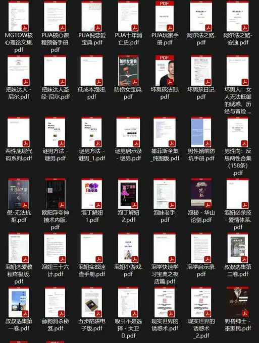 男性泡妞情感电子书合集 情感世界如鱼得水 约会恋爱游刃有余 搭讪聊天社交把妹