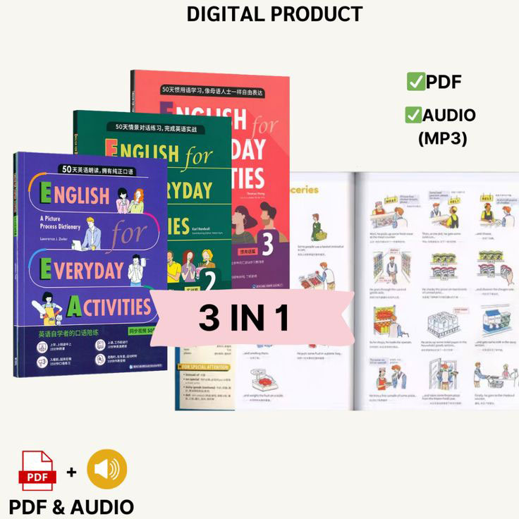 告别“哑巴英语”《English for Everyday Activities》让你开口就能说！电子书+音频+视频