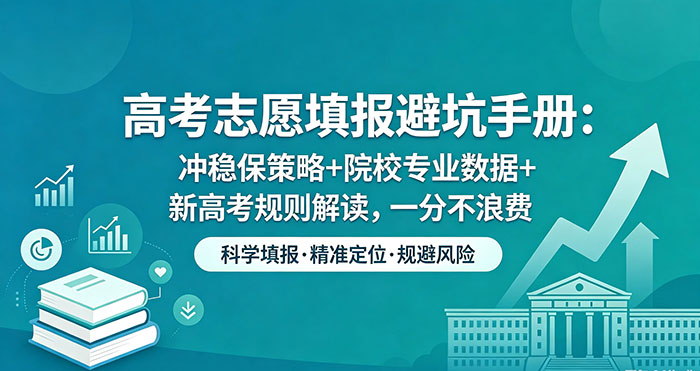 《高考志愿填报避坑手册》冲稳保策略+院校专业数据+新高考规则解读 助你精准录取理想大学