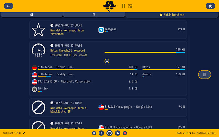 替代 Wireshark 的开源神器 Sniffnet 下一代网络流量监控利器 告别臃肿 颜值逆天 多平台通用