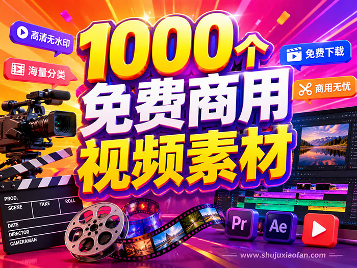 1000个免费商用的视频素材 打包下载 超50G 来自Pixabay 高清无水印 商用无忧 MP4
