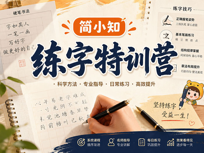 简小知《练字特训营》:体系化教学与陪伴式服务如何助力少儿素养教育