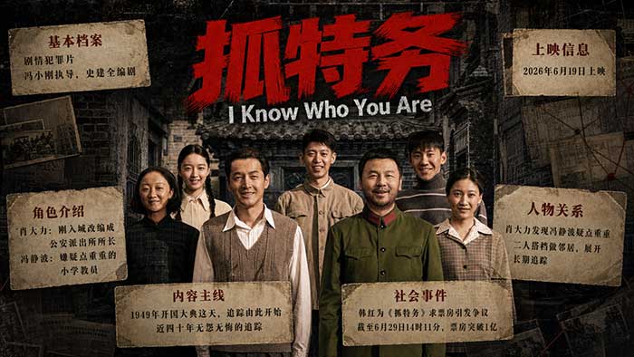 2026冯小刚电影《抓特务》胡歌雷佳音联手难挽口碑 3亿大制作沦为票房毒药 4K超高清 5.1声道 MKV