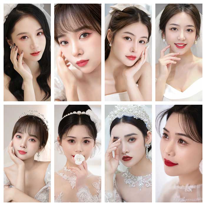【影楼真实流出】1200+张未打码新娘婚纱照合集 233组高清私密结婚照 真实新娘私房写真 无水印完整原图全收录
