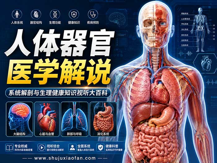 【重磅科普资源】《人体器官医学解说》：系统解剖与生理健康知识视听大百科 高清MP4带字幕完整版