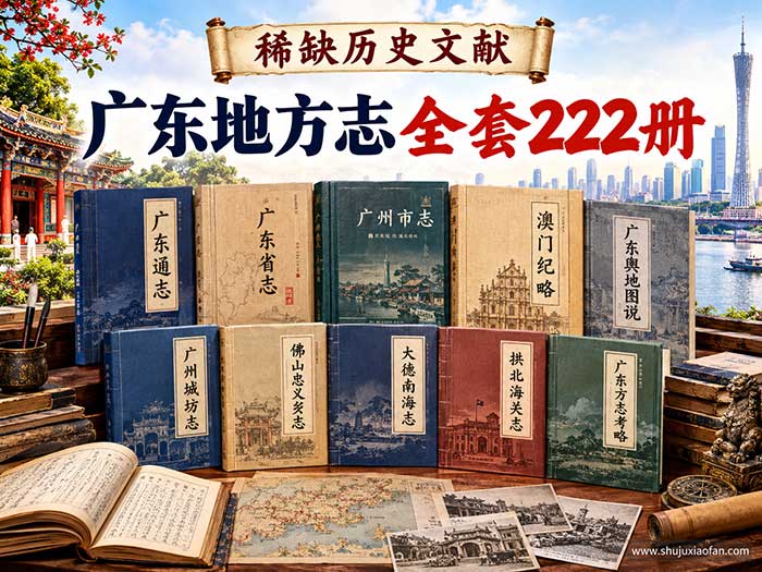 【稀缺历史文献】广东地方志全套222册 古籍PDF：道光《广东通志》334卷 + 全省府志县志一次集齐大全套