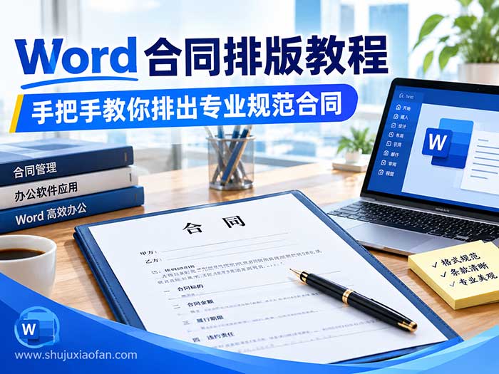 Word合同排版教程——手把手教你排出专业规范合同｜零基础办公软件视频课 附全套配套素材 行政文员法务必备 MP4