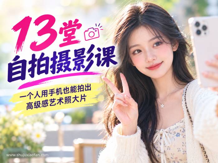 告别死板游客照!【13堂自拍摄影课】一个人用手机也能拍出高级感艺术照大片(全套高清视频教程)MP4
